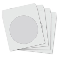 Boş CD-DVD Zarfı 80 gr. Pencereli Beyaz 100 lü Paket - Thumbnail