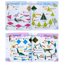 Hikayelerle Origami Kağıt Katlama Sanatı 4 lü Set - Thumbnail