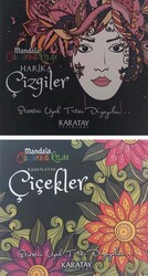 Karatay Mandala Boyama Kitabı Seti 2 Adet (Çizgiler+Çiçekler) - Thumbnail