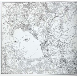 Karatay Mandala Boyama Kitabı Seti 2 Adet (Çizgiler+Çiçekler) - Thumbnail