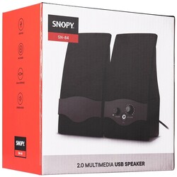 Snopy Sn-84 2.0 Siyah Usb Speaker Hoparlör - Thumbnail